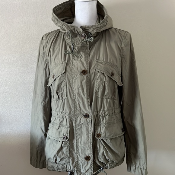 LOFT Army Green Utility Jacket - Picture 1 of 10